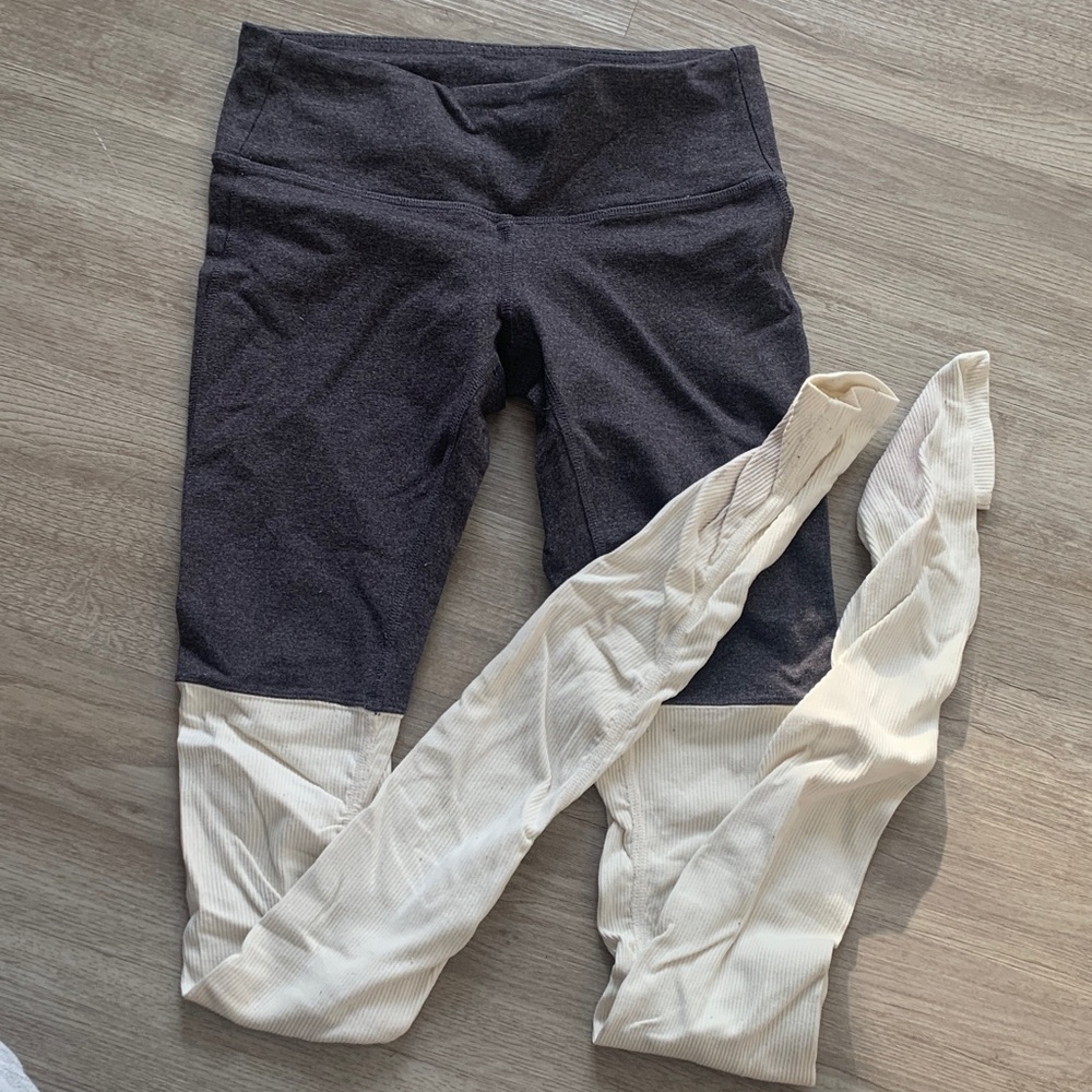 Aloyoga Goddess leggings Grey/off-white